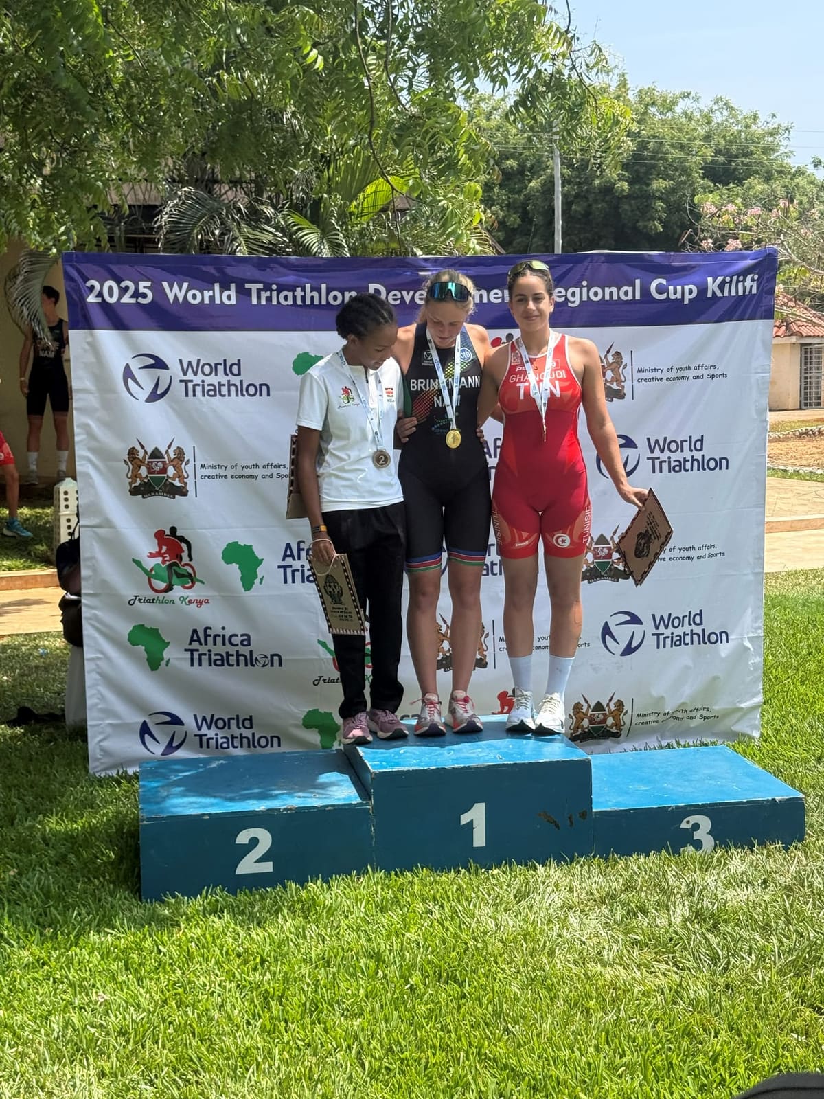 Podium de la Regional Cup de Kilifi au Kenya