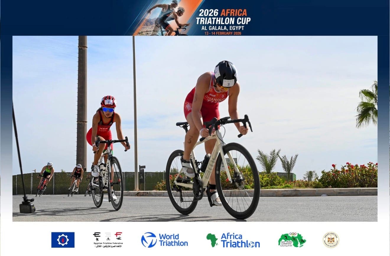 À vélo sur l'Africa Triathlon Cup d'El Galala en Égypte